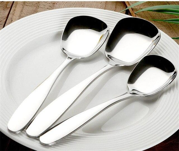 1PCS Stainless Steel Square Spoon