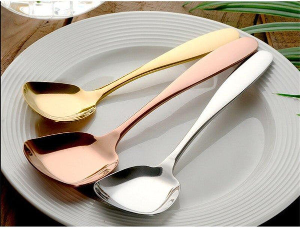 1PCS Stainless Steel Square Spoon