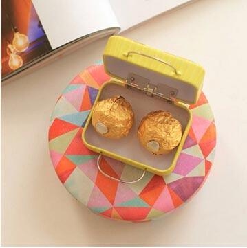 Suitcase Creative Storage Tin Iron  Box